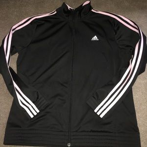 Pink & Black Adidas Track suit